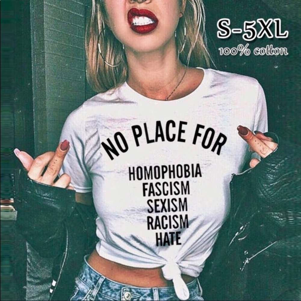 no place for homophobia, fascist, sexist... HATE